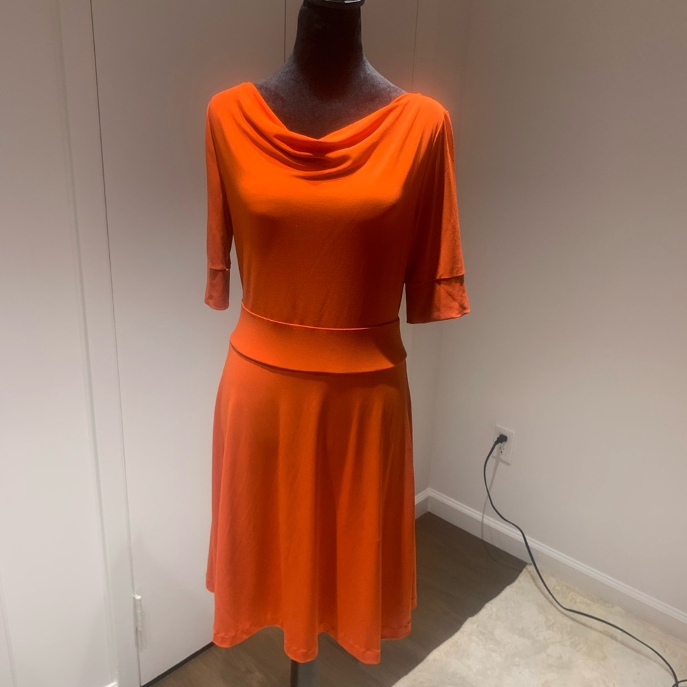 Orange Color Midi Banana Republic Dress, size 6